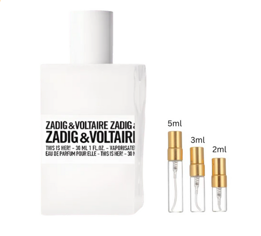 Zadig & Voltaire This is Her! Eau de Parfum | 2ml, 3ml, 5ml Decants